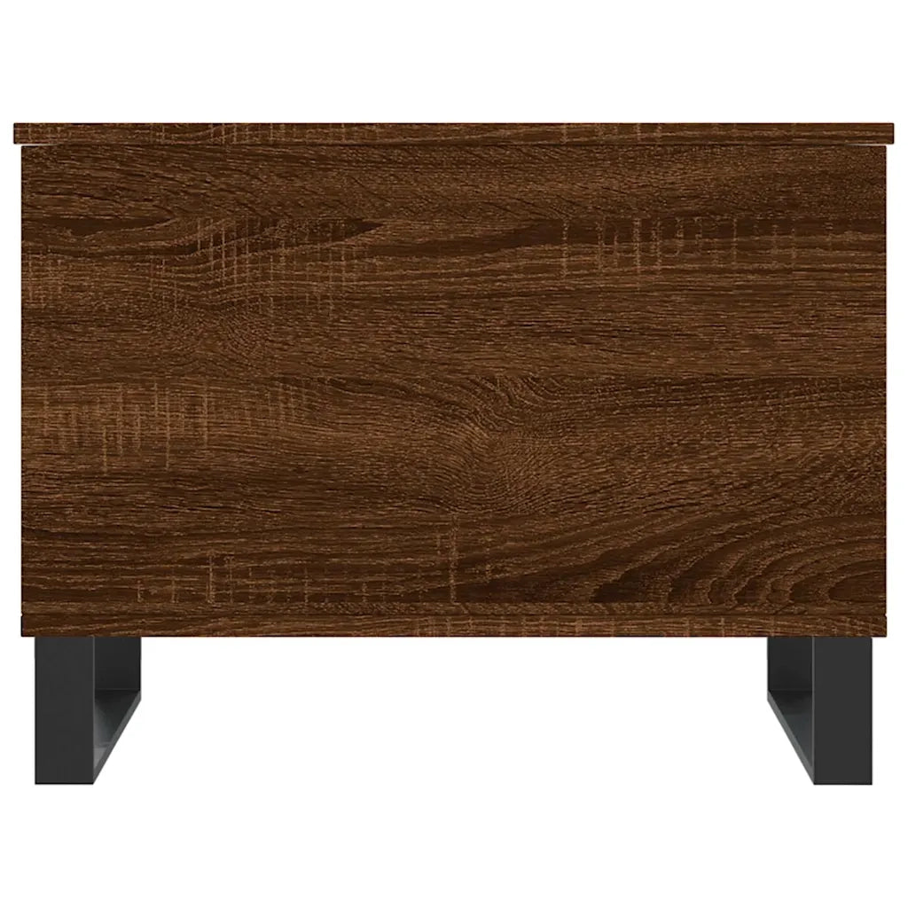 Tavolino Salotto-Tavolino da soggiorno-Tavolo Rovere Marrone 60x44,5x45 cm Legno Multistrato 825661