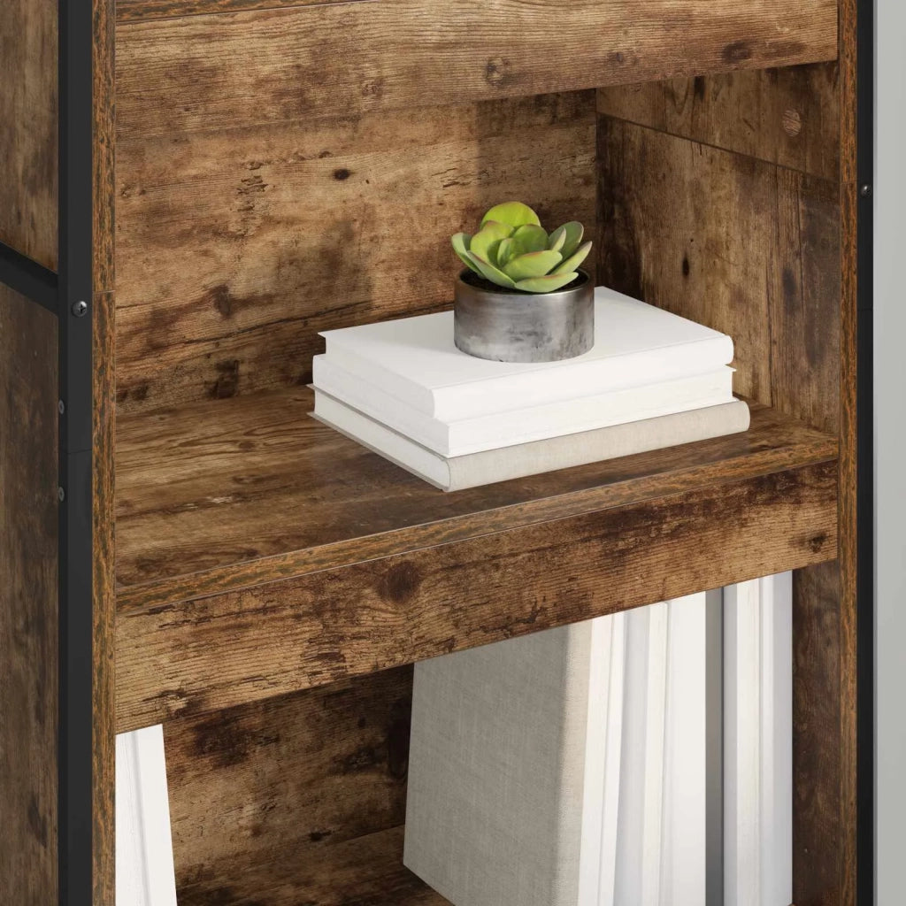 Armadio per Libri 2 pcs Quercia Fumosa 60 x 30 x 189,5 cm 3403000