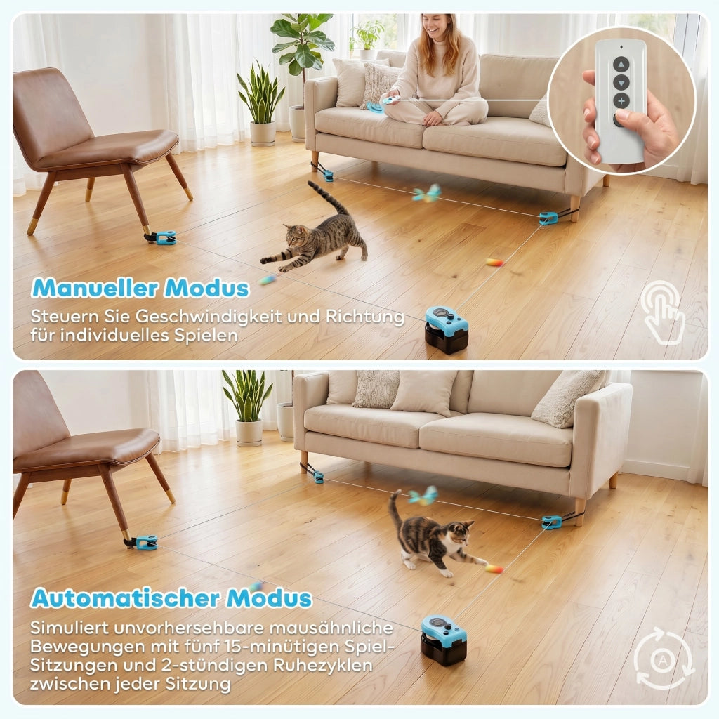 Giocattolo Automatico per Gatti Telecomandato ¨C Xylo ¨C Nero