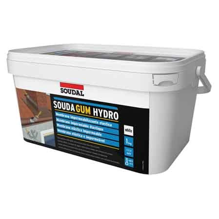 KIT RIPARAZIONE IMPERMEABILIZZANTE 'SOUDAGUM HYDRO KIT' SOUDAL 1 Kg - Col. Bianco - SOUDAL