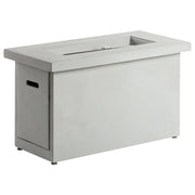 Braciere Focolare Grigio Chiaro 108 x 51 x 62 cm  Stufa da Esterno in GRC Accessorio Rettangolare per Giardino e Terrazza