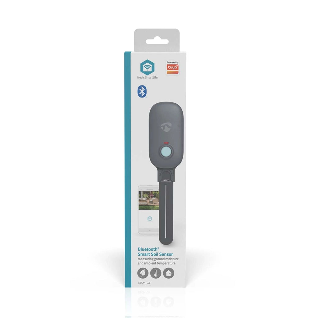 Sensore di umidità SmartLife IP55 Bluetooth Connected Grigio Nedis