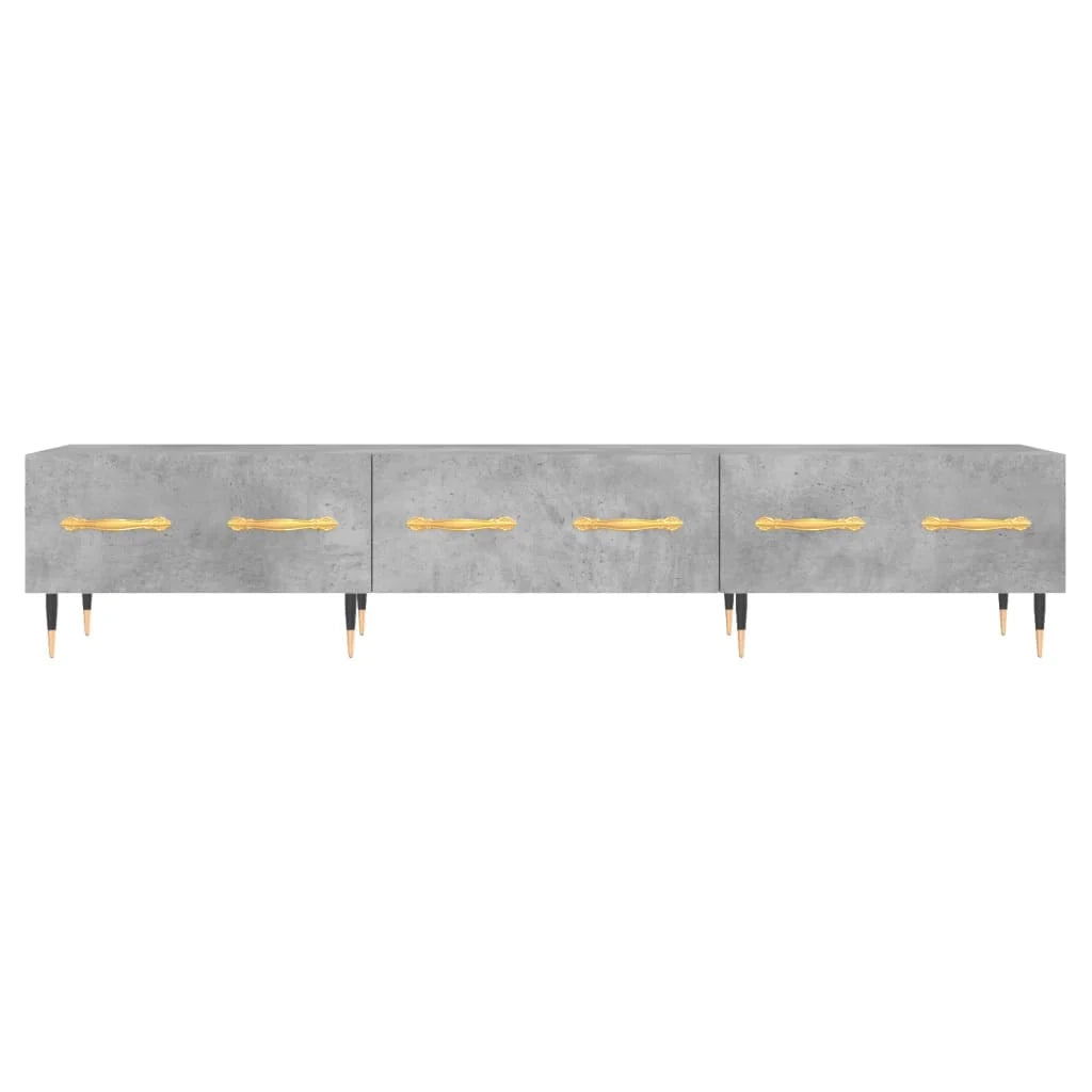 Mobile TV multimediale scaffale TV credenza mobile TV sala da pranzo soggiorno camera da letto 150 x 36 x 30 cm legno ingegnerizzato grigio 02_0026025