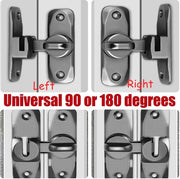 Porta scorrevole con chiusura di sicurezza - Blocco di sicurezza per porte - Dispositivo di serratura - Progettato per prevenire furti - Resistente all'umidità - Resistente alla corrosione - Adatto per bagno/scuderie - Chiusura di porta