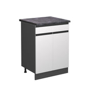 Vicco Base da cucina Bianco 60 cm , AP Antracite