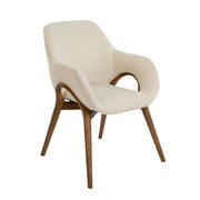 Sedia in tessuto beige
