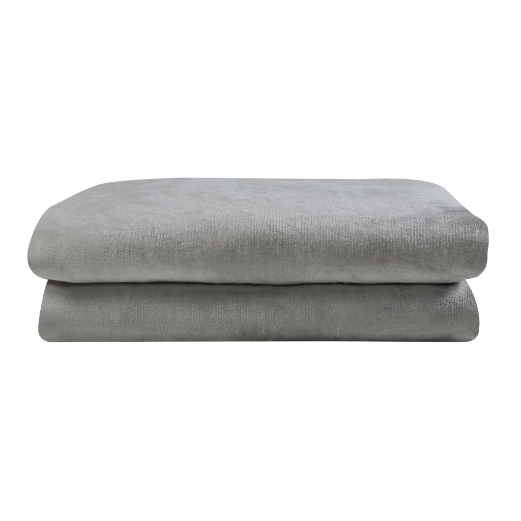 Coperta Riscaldante Archi Termocoperta Elettrica 180 x 130 cm Grigio Chiaro [en.casa]
