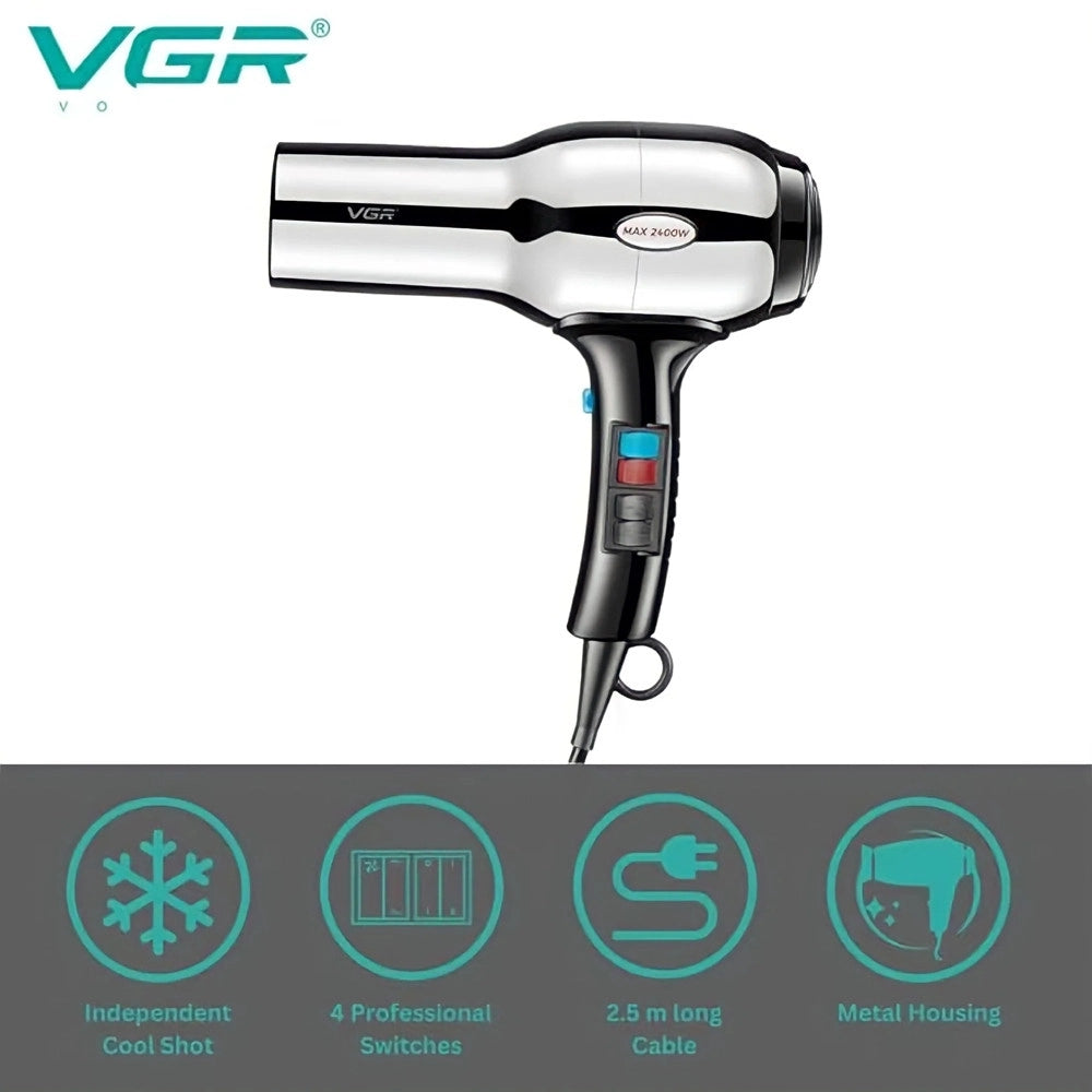 Trade Shop - Hair Dryer Professionale Vgr V-465 | Asciugacapelli Parrucchiere Styling -