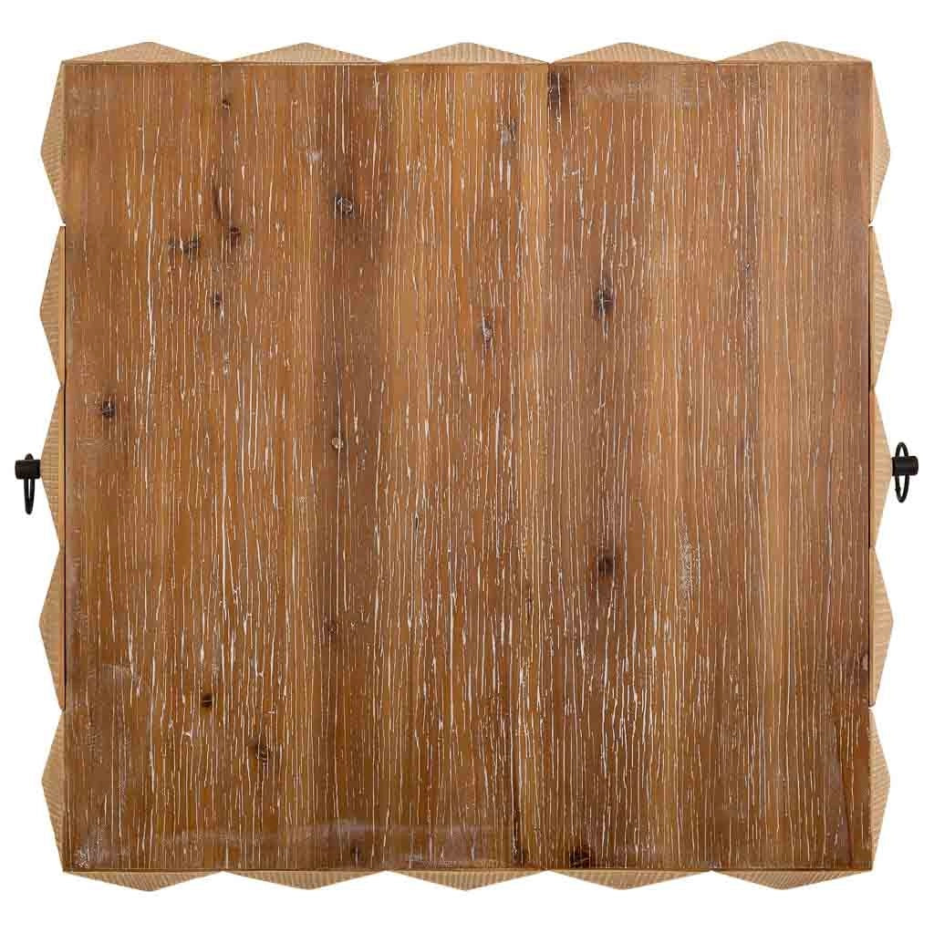 Tavolino in legno marrone 81,5x86x46h