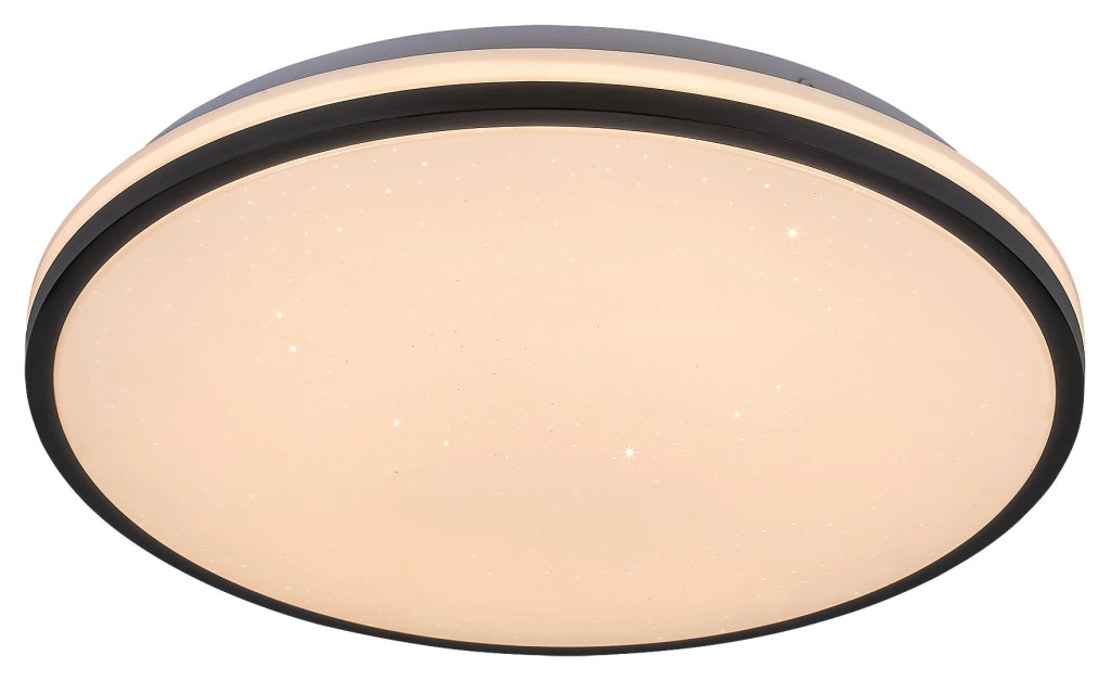 Plafoniera bagno tonda 33cm LED 18W nera IP44 Rabalux