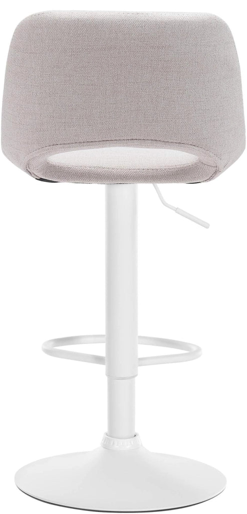 Barhocker Camden Stoff weiЯ