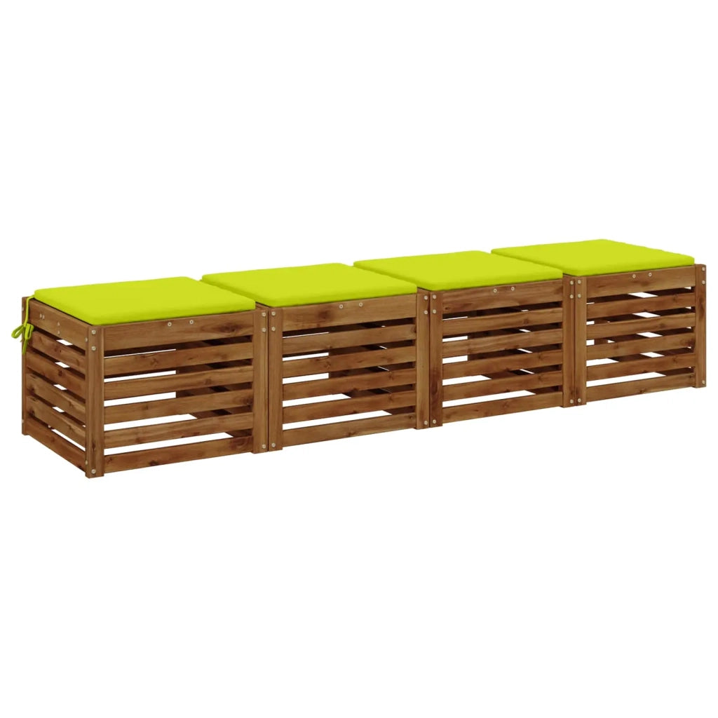 Cuscini per Sedia in 4 Pezzi SOEST 4 pz 100% Poliestere 944512
