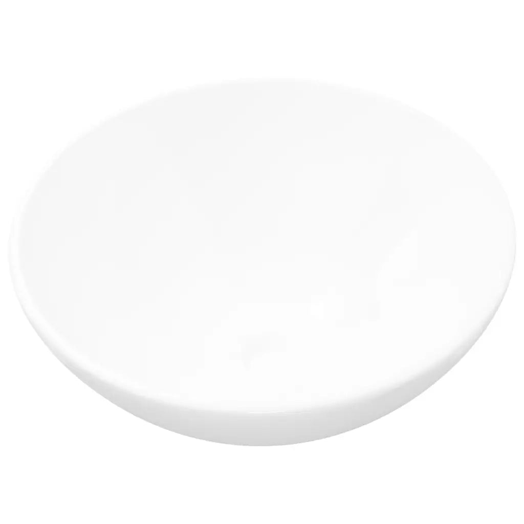 Lavandino da Bagno in Ceramica Bianca Rotondo CFW7303451