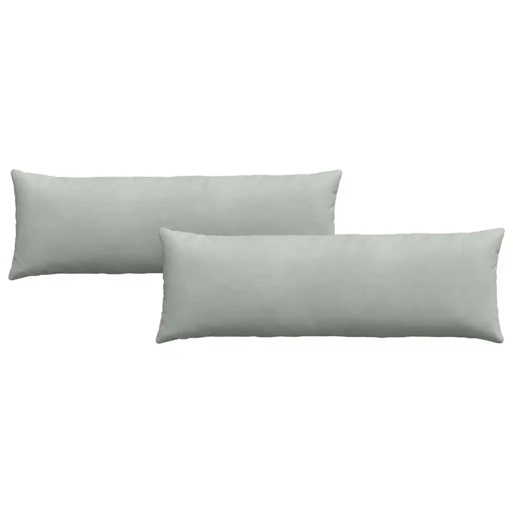 Cuscini da Divano 2 pz-Set di 2 Cuscini per Sofa Grigio chiaro 120 x 40 cm 545068