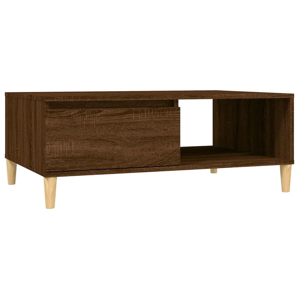 Tavolino da Salotto Rovere Marrone 90x60x35 cm in Truciolato 813172