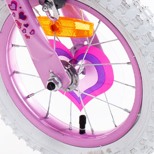 SCH PINK LOVE 12", bicicletta per bambini, adatta a bambini tra i 3 e i 5 anni, per altezza tra 85 e 105 cm, cestino, ca