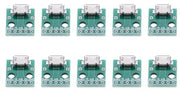 Adattatore USB da Micro USB a Carta 10 pezzi 5 pin 2,54mm Pitch Adattatore USB Type A