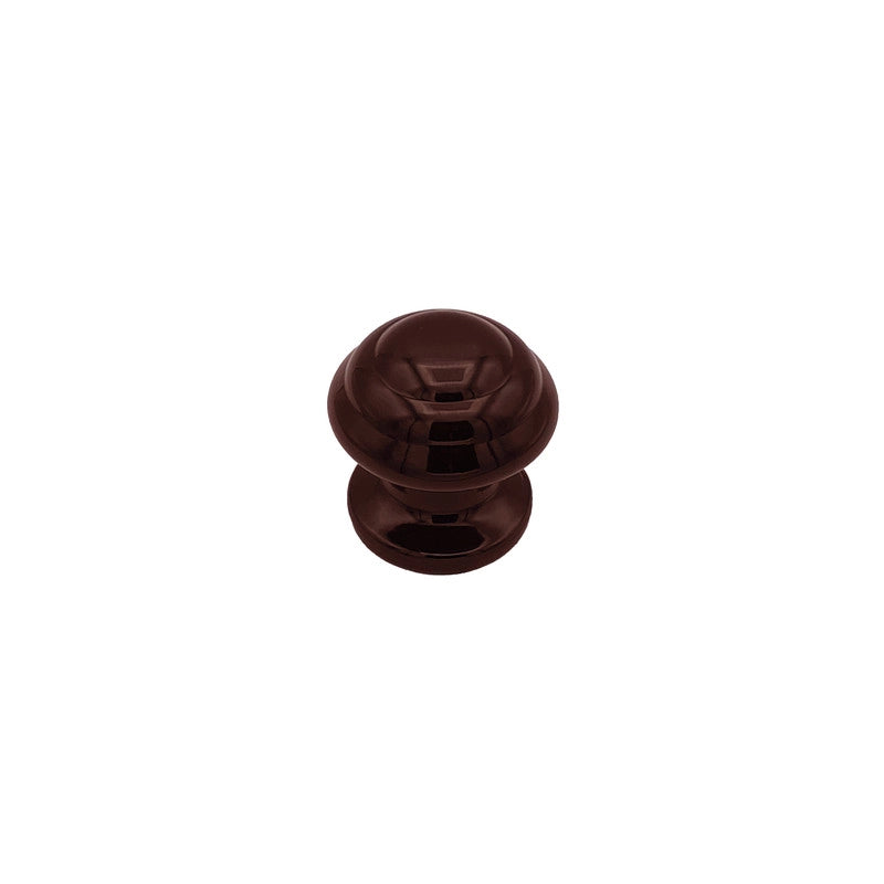 Pomolo fisso per porta SAGUATTI 878/60UB in alluminio marrone lucido