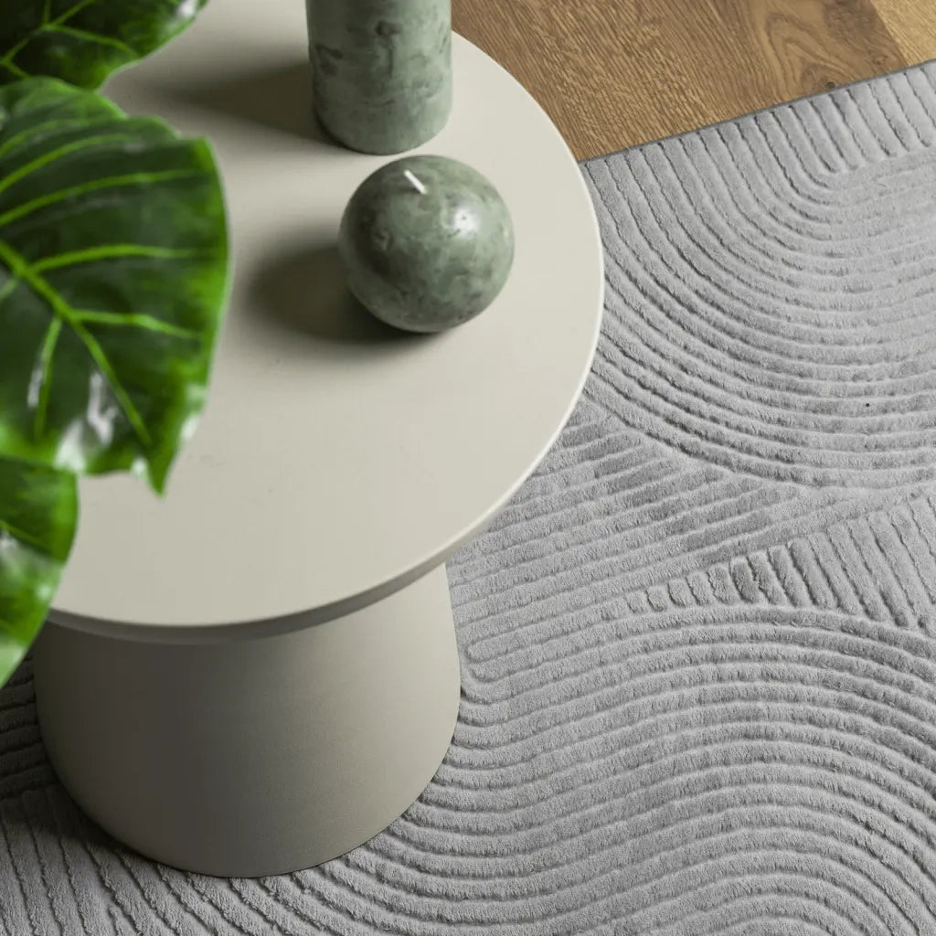 Tappeto del soggiorno | Tappeto IZA a Pelo Corto Aspetto Scandinavo Grigio 100x200 cm