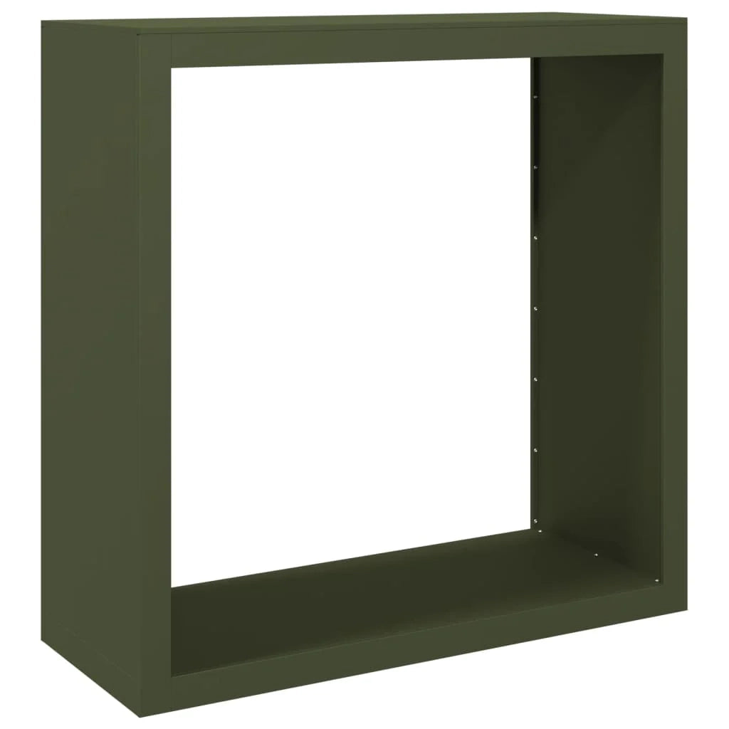 Portalegna 100 x 40 x 100 cm acciaio verde 02_0043687