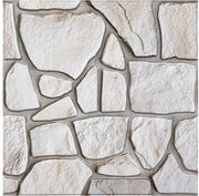 Pannelli da parete 3D in stile pietra, 10 pezzi, 30 x 30 cm, pannelli da parete 3D in stile pietra impermeabili in PVC per soggiorno, camera da letto, cucina, decorazione di parete interna