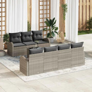 Set Divano da Giardino Grigio chiaro 55 x 55 x 37 cm polyrattan
