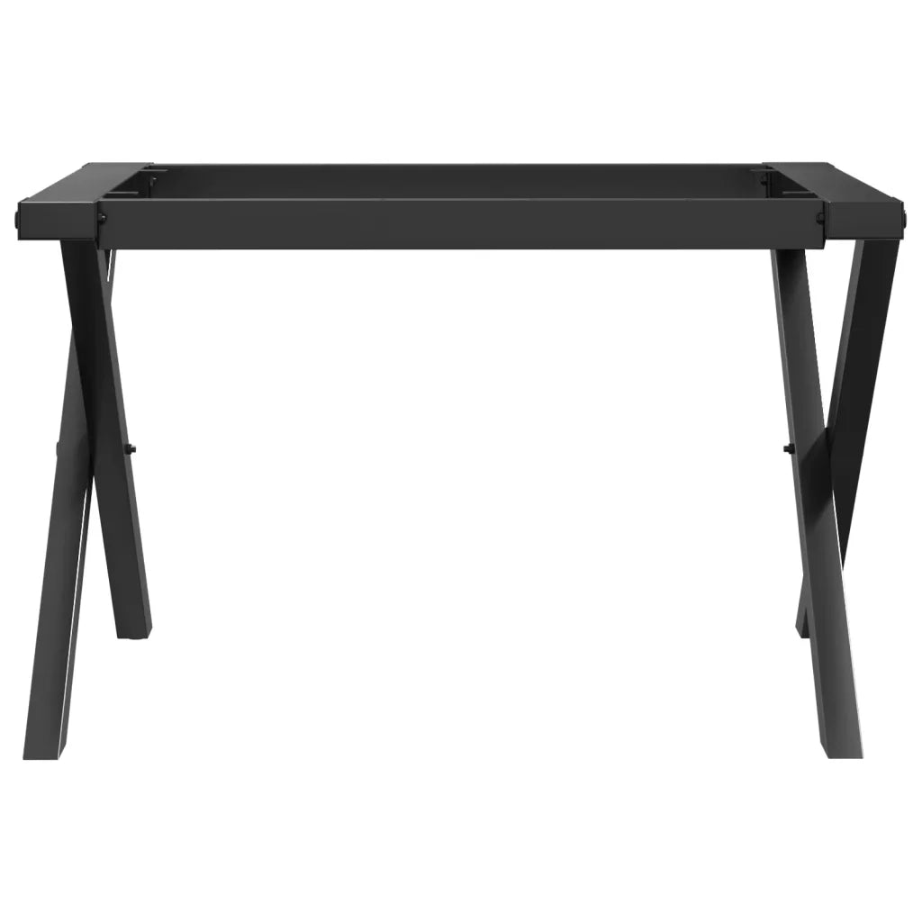 Telaio Gambe a X per Tavolino da Salotto 50x40x38 cm in Acciaio 357894