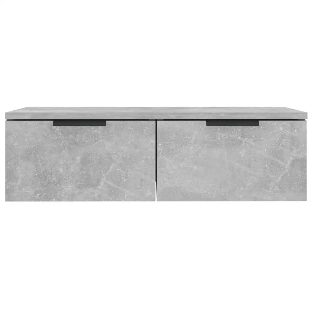 Armadietto a Muro Grigio Cemento 68x30x20 cm Legno Multistrato cod mxl 33240