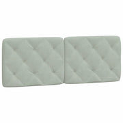 Cuscino Testiera Grigio Chiaro 120 cm in Velluto CFW6392225