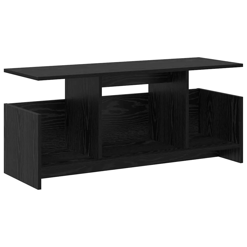 Supporto TV Rovere Nero 102 x 35 x 45 cm Legno multistrato 890993