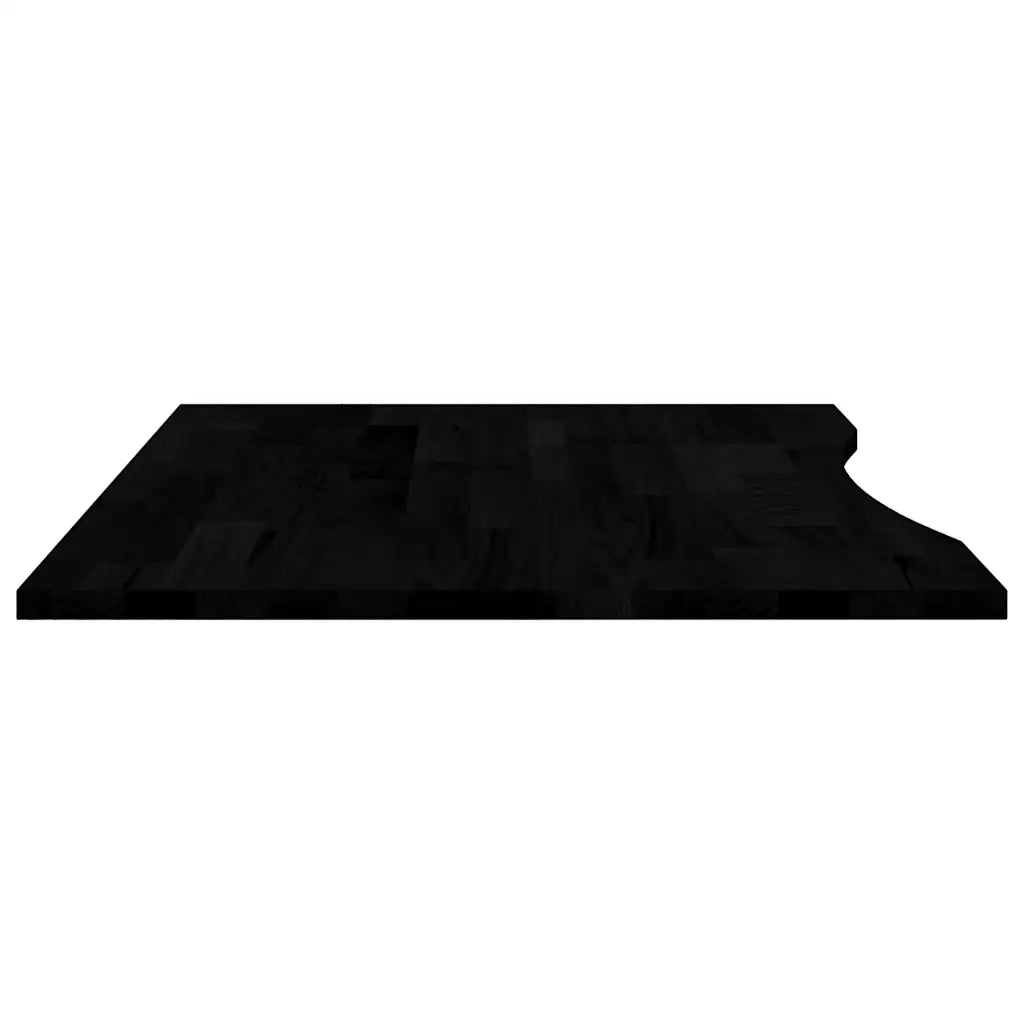 Piano Tavolo | Superficie Tavolo | Piano Scrivania Marrone Scuro 100x80x2,5 cm in Rovere Massello