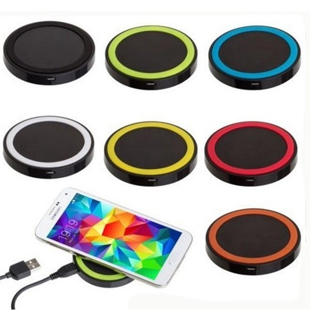 Trade Shop - Portatile Mini Wireless Qi Power Carica Batteria Esterna Caricatore Caricabatter -