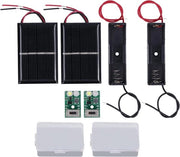 Pannelli di controllo per luci solari set - Set da 2, regolatore di carica per lampada solare da 12 V kit per uso outdoor