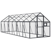 Voliera a gabbia 1,79 x 6 x 1,85 m alluminio antracite 02_0045635