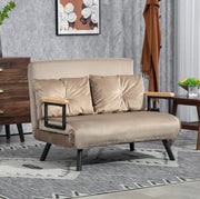 Poltrona letto 102x73x81 cm con schienale regolabile in acciaio marrone