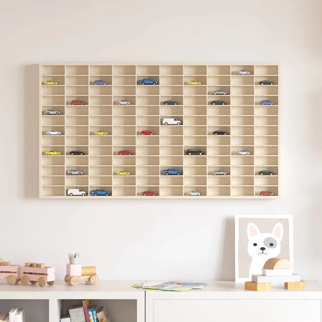 Vetrina a muro Beige 98 x 4,5 x 55 cm Legno multistrato 42015608
