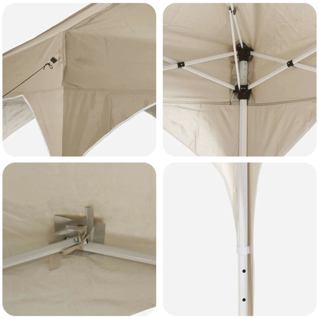 Tenda per feste a pop-up 290 x 290 x 245 cm Crema 42019845