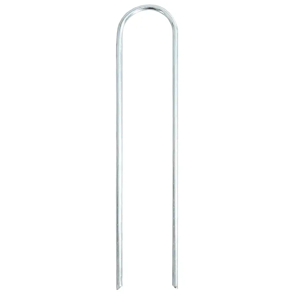 Picchetti da Terra a Forma di U 25 pz 20x3,5 cm Acciaio Zincato CFW3418466
