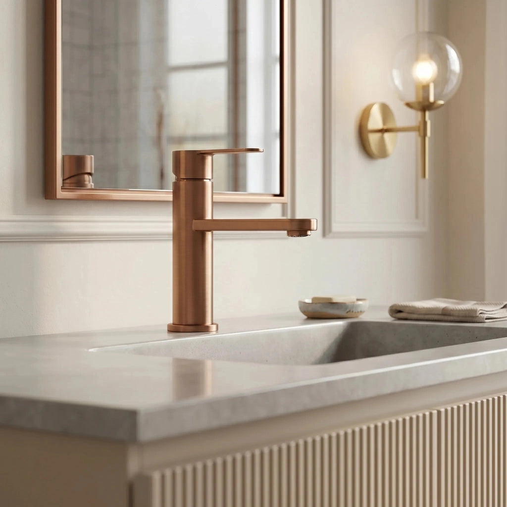Rubinetto Da Bagno Rea Arcos Brush Copper