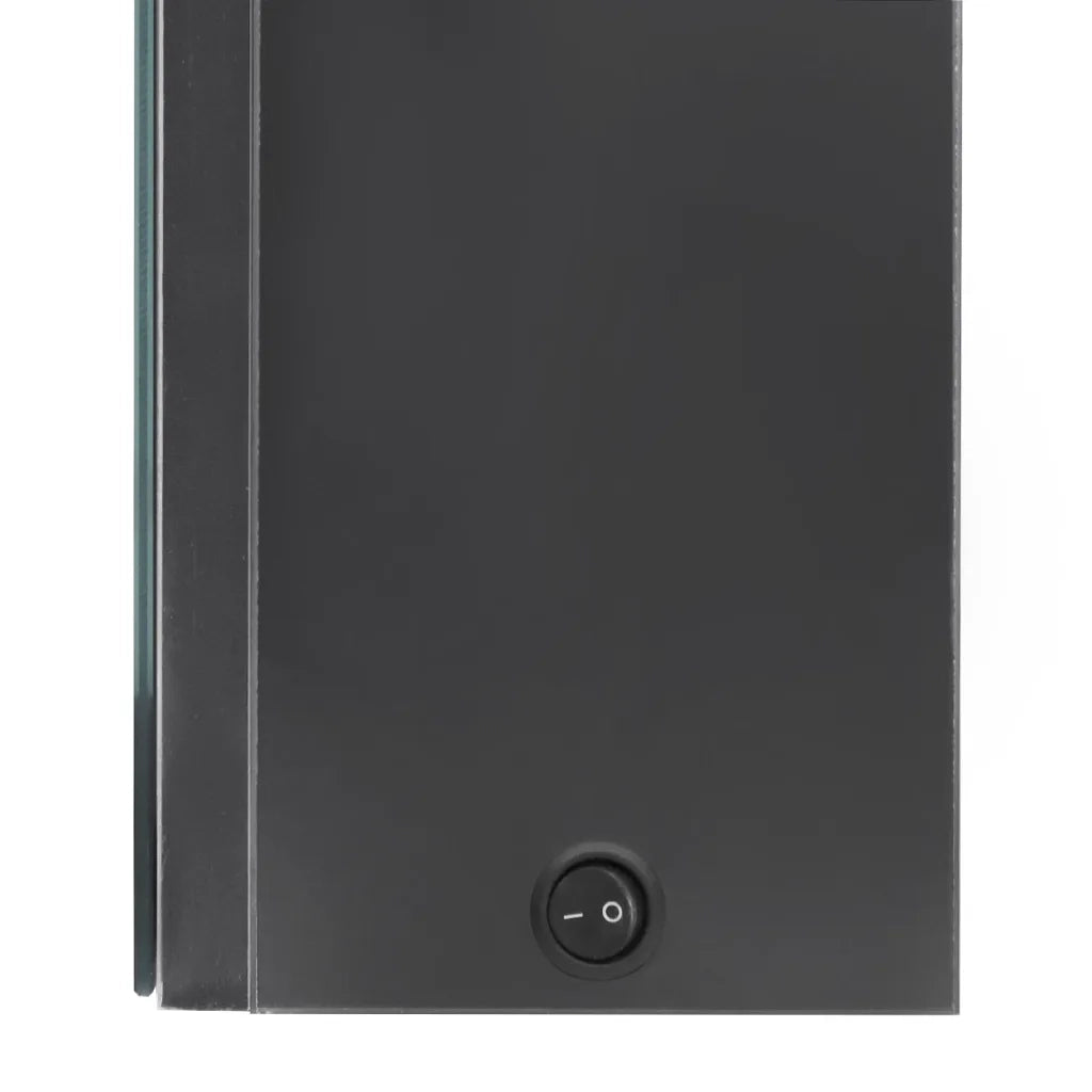 Armadietto Bagno con Specchio e LED-Mobile bagno con specchio Grigio 50x13x70 cm 493098