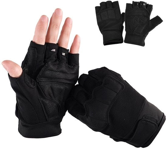 Gloves da Fitness - Antiscivolo - Protezione Resistente - Mezza Punta - Adatto per Ciclismo e Arrampicata - Flessibilità - Gloves da Allenamento