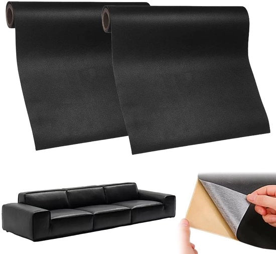 Pannelli di riparazione in pelle artificiale - autoadesivi - 2 pezzi - per mobili/autocarri - pannelli di riparazione