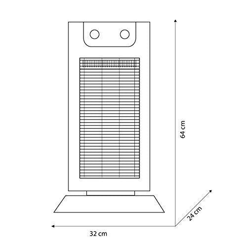 Olimpia Splendid 99579 stufetta elettrica Interno Nero 1100 W Riscaldatore ambiente elettrico a infrarossi