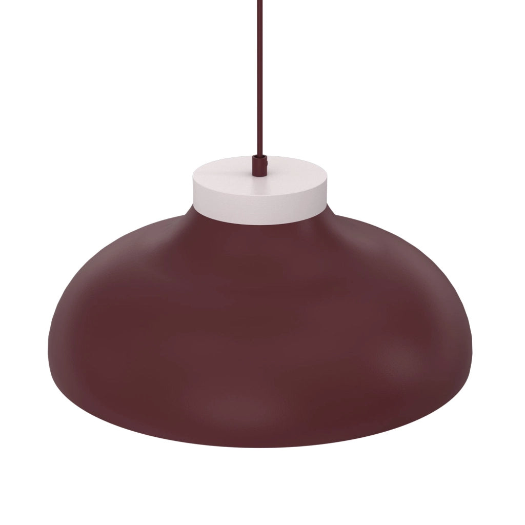 Lampada sospesa Basca 1xE27 bordeaux/cashmere Luminex