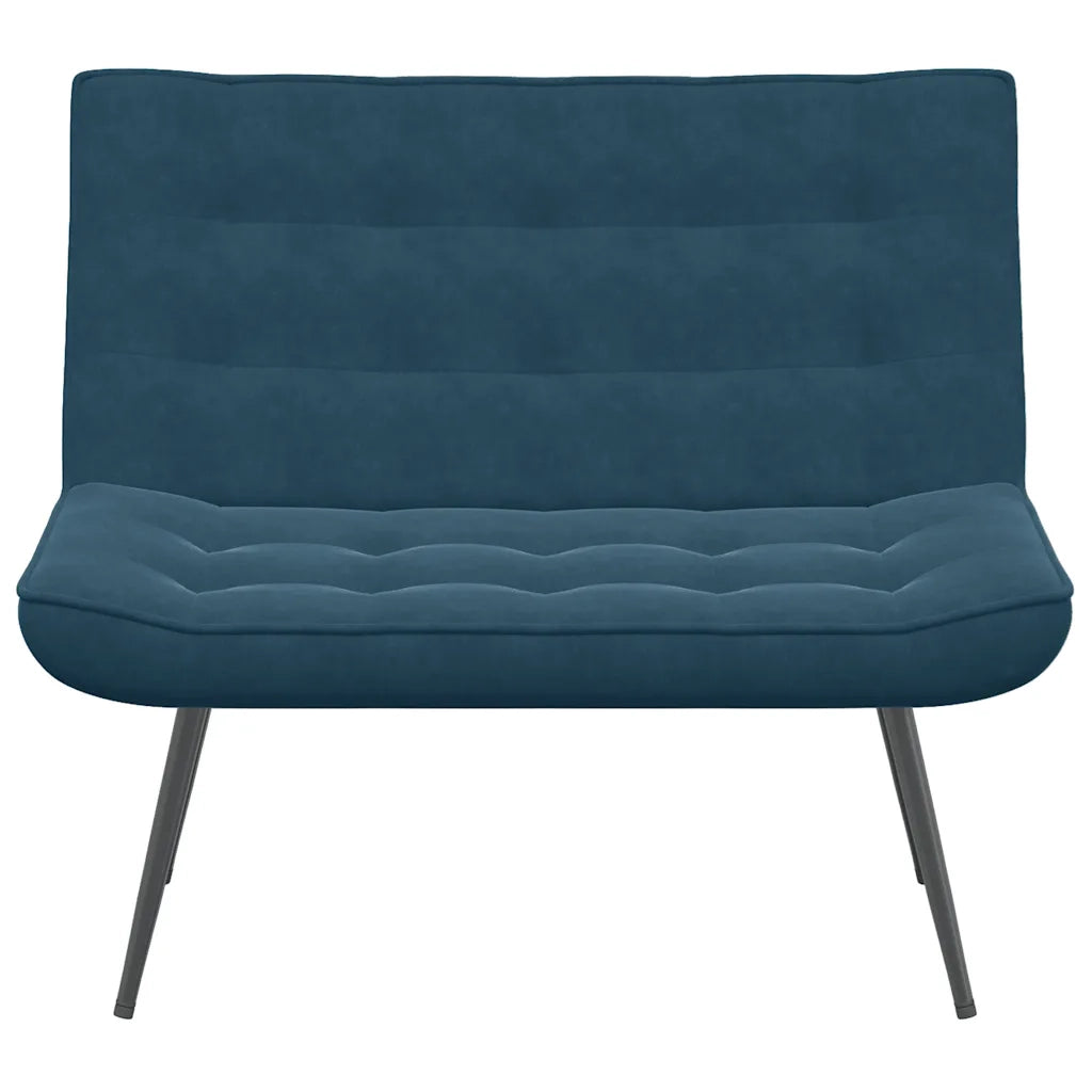 Panca Blu 110x74x84 cm in Velluto 4012346