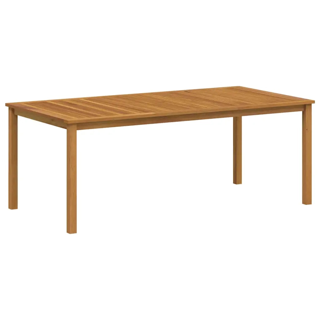 Set da Pranzo per Giardino 7 pcs Beige Legno di Acacia Massello