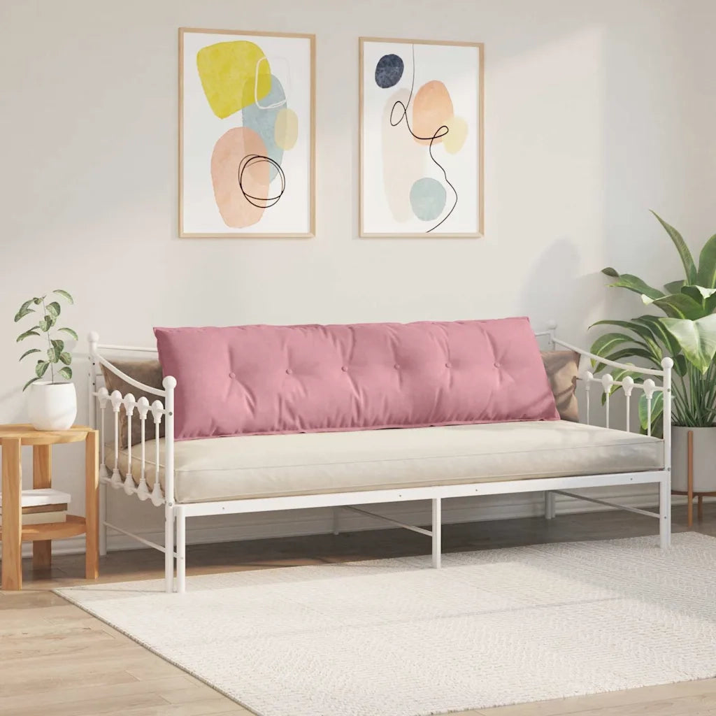 Cuscino per Schiena | Cuscino dorsale Rosa 180 x 50 cm Tessuto in Cords