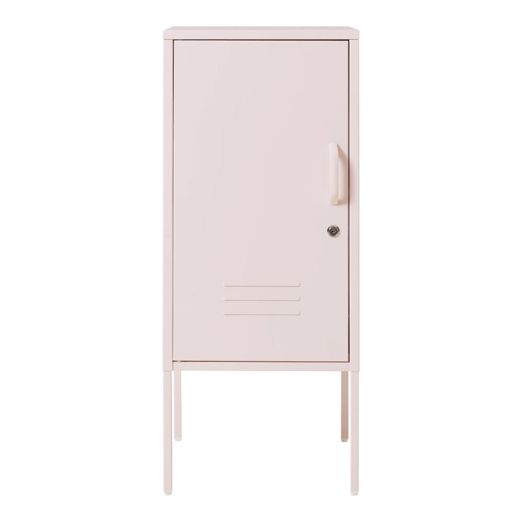 Comodino comodino cassettiera mobile contenitore 82 x 35 x 35 cm acciaio rosa 03_0011009