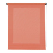 Tenda a Rullo Filtrante, Tenda Avvolgibile Traslucida Liscia Per Finestre e Porte Corallo 80x250 cm