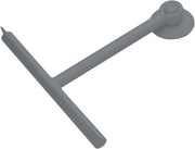 Spazzola a Spina con Gancio - Grigio - Resina e Gomma - 1 pezzo